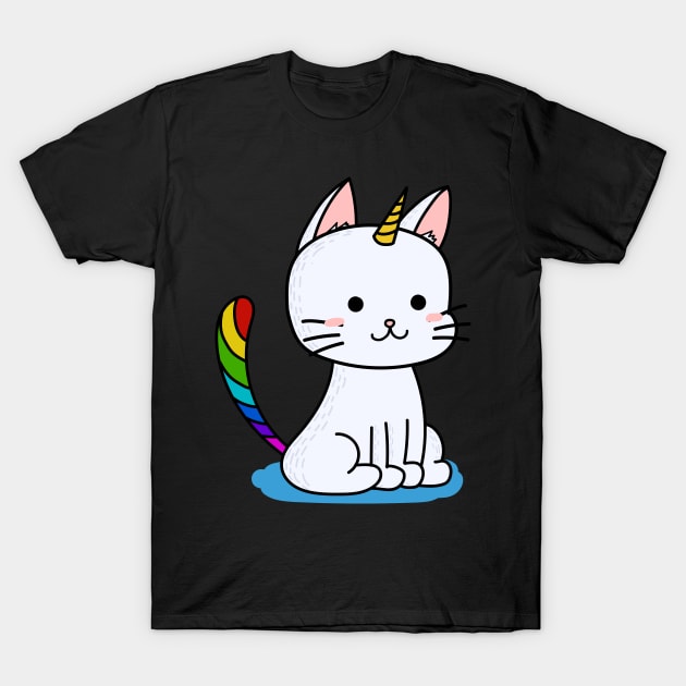 Cat unicorn T-Shirt by takara